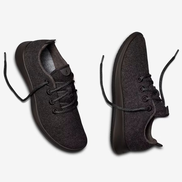 Allbirds The Wool Runner Sneaker Supper Fine NZ Merino Wool Lace Black main image 6